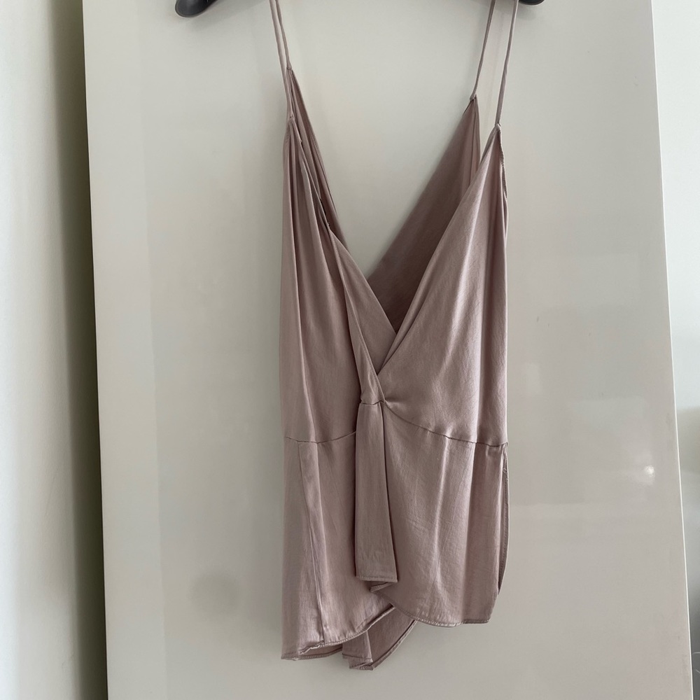 Elegant Mauve Sleeveless Top ZARA M
